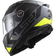 Κράνος LS2 Vector II FF811 Splitter neon κίτρινο τιτάνιο ματ