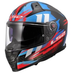 Κράνος LS2 Vector II FF811 Carbon Tantic μπλε-κόκκινο