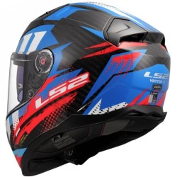 Κράνος LS2 Vector II FF811 Carbon Tantic μπλε-κόκκινο