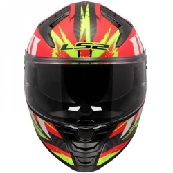 Κράνος LS2 Vector II FF811 Carbon Tantic κόκκινο-neon κίτρινο