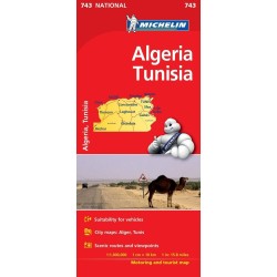 Χάρτης Αλγερίας-Τυνησίας Michelin road map