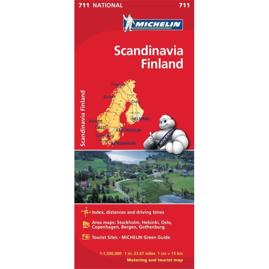 Χάρτης Σκανδιναβία - Φινλανδία Michelin road map