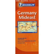 Χάρτης Ανατολικής Γερμανίας Michelin road map 1:300.000
