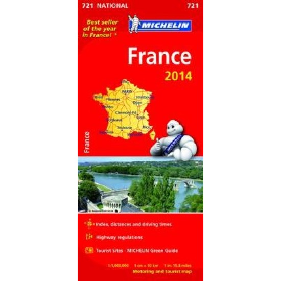 Χάρτης Γαλλίας Michelin road map