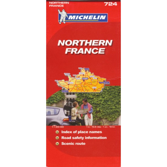 Χάρτης Βόρειας Γαλλίας Michelin road map