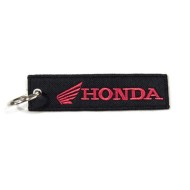 Μπρελόκ με λογότυπο Honda μαύρο - κόκκινο 