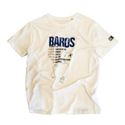 T-shirt -Ready to PASS- Baros premium λευκό