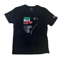 T-shirt -Ready to PASS- Stelvio premium μαύρο