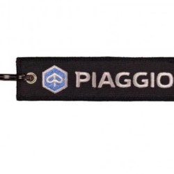 Μπρελόκ με λογότυπο Piaggio μαύρο - λευκό