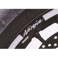 Αυτοκόλλητο τροχών Kawasaki Ninja λευκό