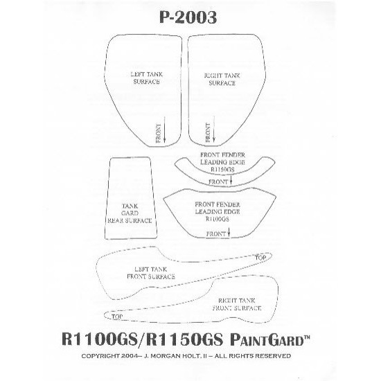 Διάφανο προστ/κό αυτ/το τεποζίτου για BMW R 1100/1150 GS