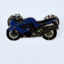 Pin (καρφίτσα) Kawasaki ZZR 1400 μπλε-μαύρο (μπρελόκ)