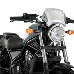 Μάσκα αλουμινίου ρετρό Puig Honda CMX 500 Rebel ασημί