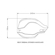 Επεκτάσεις εργοστασιακών χουφτών Puig BMW F 900 GS/ADV. ελαφρώς φιμέ