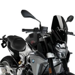 Ζελατίνα PUIG Naked New Generation Sport BMW F 900 R μαύρη (OEM BMW βάση στήριξης)