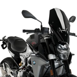 Ζελατίνα PUIG Naked New Generation Touring BMW F 900 R μαύρη (OEM BMW βάση στήριξης)