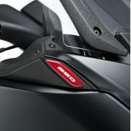 Καπάκια καθρεπτών fairing Puig Yamaha T-MAX 560 -21 κόκκινα (σετ)