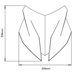 Ζελατίνα Puig Sport BMW F 900 XR μαύρη