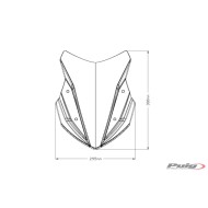 Ζελατίνα Puig Sport Honda NC 750 X 21- διάφανη