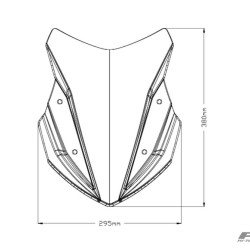 Ζελατίνα Puig Sport Honda NC 750 X 21-24 μαύρη