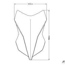 Ζελατίνα Puig Touring BENELLI TRK 251 διάφανη