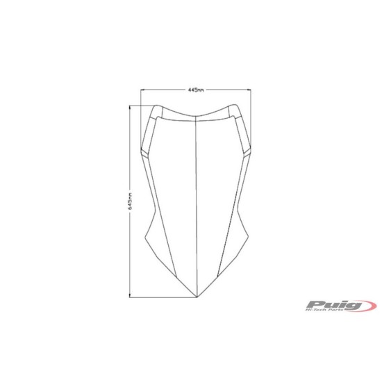 Ζελατίνα Puig Touring Yamaha Tracer 9/GT/GT+ σκούρο φιμέ