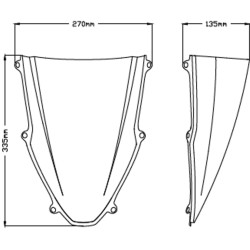 Ζελατίνα Puig Z-Racing Honda CBR 1000 RR Fireblade/SP 20- σκούρο φιμέ