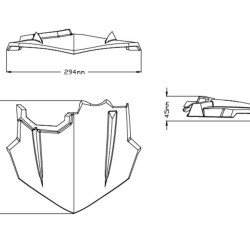 Ζελατίνα Puig Naked New Generation Sport Plus Yamaha MT-09 17-20 μαύρη ματ