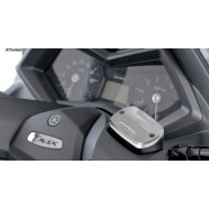 Καπάκια δοχείων υγρών φρένων Puig Yamaha T-MAX 530 ασημί (σετ)