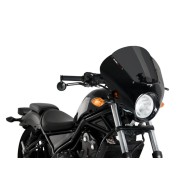 Puig Dark Night semi-fairing Honda CMX 500 Rebel -19 μαύρο με ζελατίνα σκούρο φιμέ