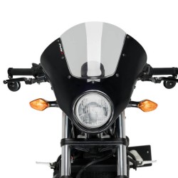 Puig Dark Night semi-fairing Honda CMX 500 Rebel -19 μαύρο ματ με ζελατίνα ελαφρώς φιμέ