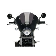 Puig Dark Night semi-fairing Honda CMX 500 Rebel 20- μαύρο ματ με ζελατίνα σκούρο φιμέ