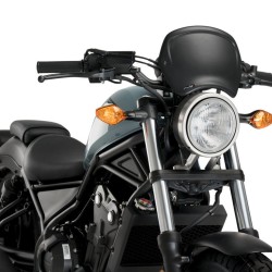 Μάσκα ρετρό Puig Honda CMX 500 Rebel μαύρη ματ