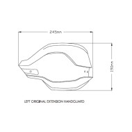 Επεκτάσεις εργοστασιακών χουφτών Puig BMW F 900 GS διάφανες