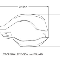 Επεκτάσεις εργοστασιακών χουφτών Puig BMW F 800 GS 24- διάφανες
