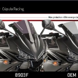 Ζελατίνα Puig Z-Racing Honda CBR 500 R 16-18 μαύρη