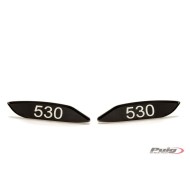 Καπάκια καθρεπτών fairing Puig Yamaha T-MAX 530 μαύρα (σετ)