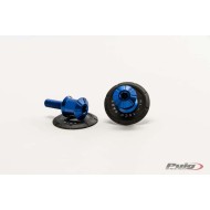 Αναμονές βάσεων πίσω σταντ (bobbins) Puig Pro Yamaha Tracer 9/GT/GT+ μπλε