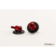 Αναμονές βάσεων πίσω σταντ (bobbins) Puig Pro Yamaha Tracer 9/GT/GT+ κόκκινες