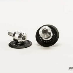 Αναμονές βάσεων πίσω σταντ (bobbins) Puig Pro Yamaha Tracer 9/GT/GT+ ασημί
