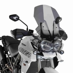 Ζελατίνα Puig Touring ρυθμιζόμενη Triumph Tiger 800/XC/XR 18- σκούρο φιμέ