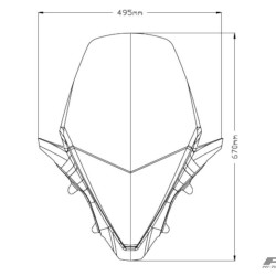 Ζελατίνα Puig V-Tech Touring Honda PCX 125 21- διάφανη