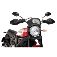 Ζελατίνα - Μάσκα ρετρό Puig Ducati Scrambler μαύρο ματ