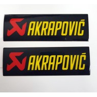 Αυτοκόλλητα QTR Akrapovic 3D 11,5 x 3,5 εκ. (2 τεμ.)