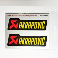 Αυτοκόλλητα QTR Akrapovic για εξατμίσεις(υψηλών θερμοκρασιών) 11 x 3 εκ. (2 τεμ.)