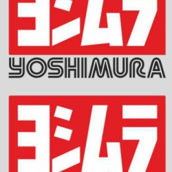 Αυτοκόλλητα QTR Yoshimura για εξατμίσεις (υψηλών θερμοκρασιών) 7,5 x 5,5 εκ. (2 τεμ.)