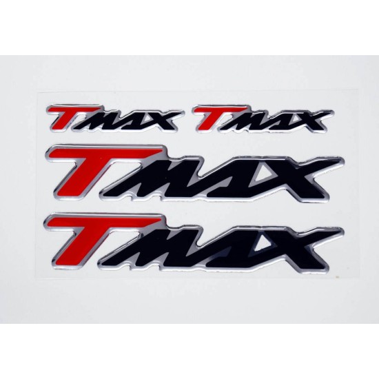 Αυτοκόλλητα Yamaha T-MAX 3D κόκκινα-μαύρα