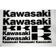 Αυτοκόλλητα Kawasaki 25 x 35 εκ. μαύρα