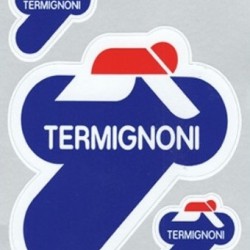 Αυτοκόλλητα QTR Termignoni για εξατμίσεις (υψηλών θερμοκρασιών) 12 x 9,5 εκ. (3 τεμ.)