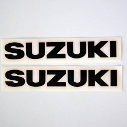 Αυτοκόλλητα QTR Suzuki μαύρα 16 x 2,5 εκ. (2 τεμ)